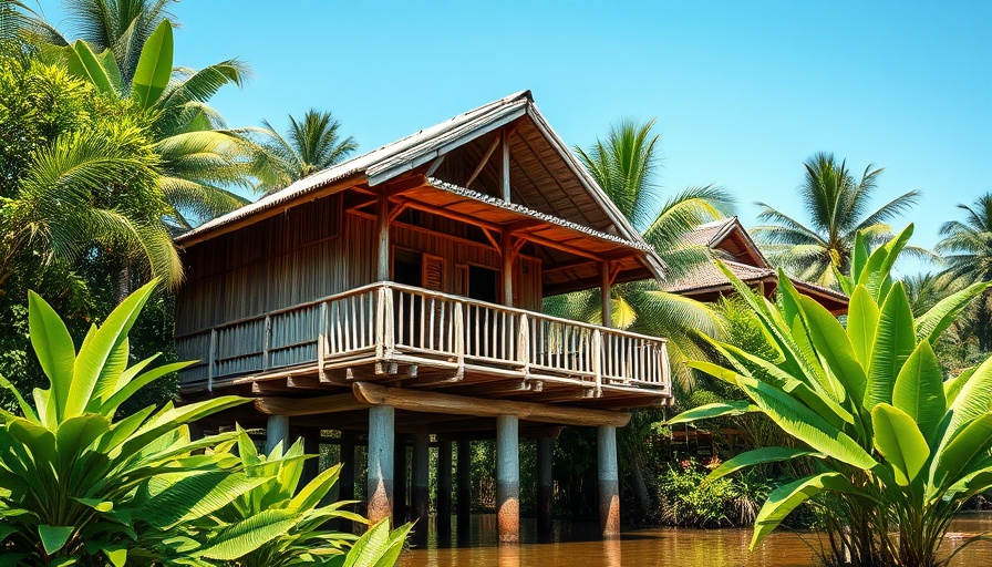 Modern stilt houses in Assam showcasing flood-resilient design.