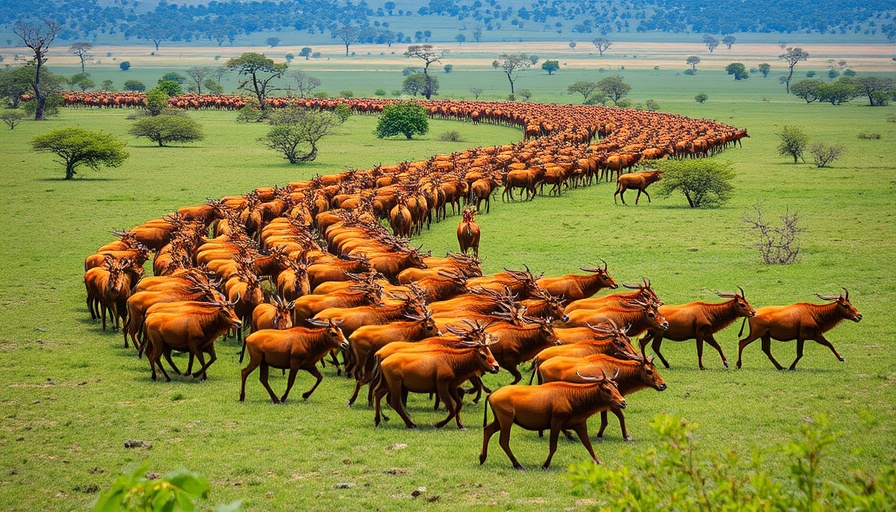 World's Biggest Mammal Migration showcasing united herd movement.