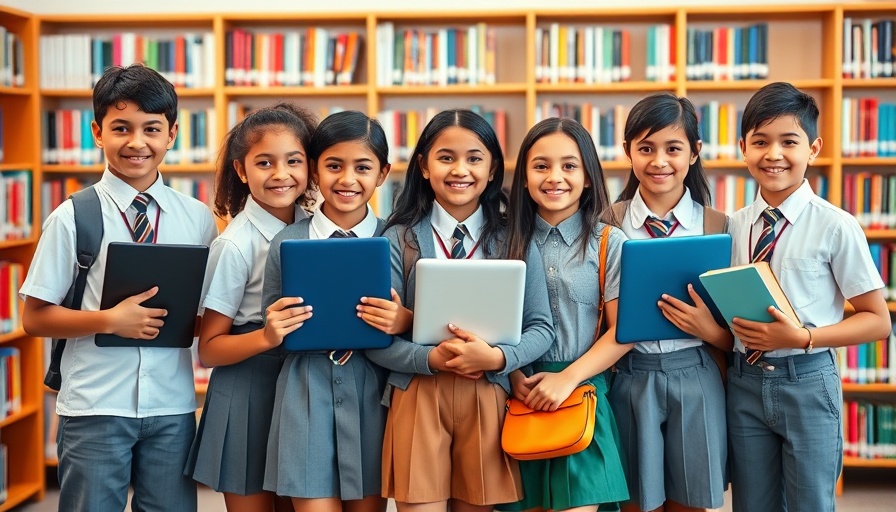 School invests $150000 for low-income students with modern tech, diverse group.
