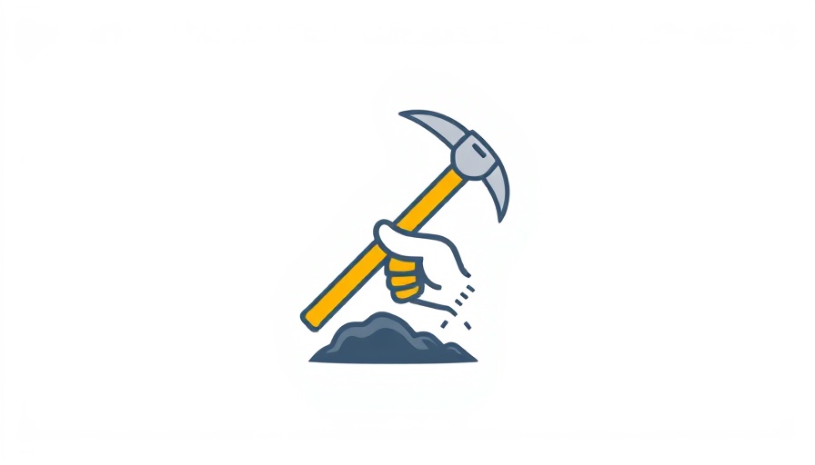 Minimalist Bitcoin mining icon representing cloud mining app.