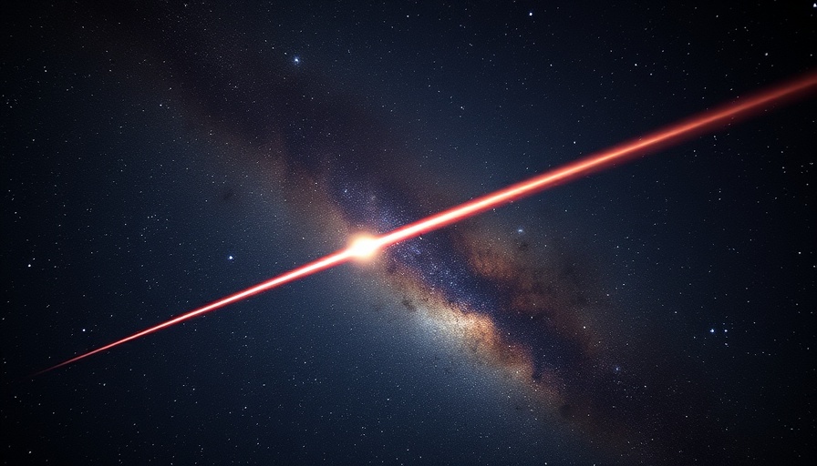 Vibrant meteor across night sky.