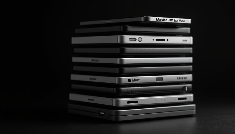 Stack of devices for family digital detox concept in monochrome.