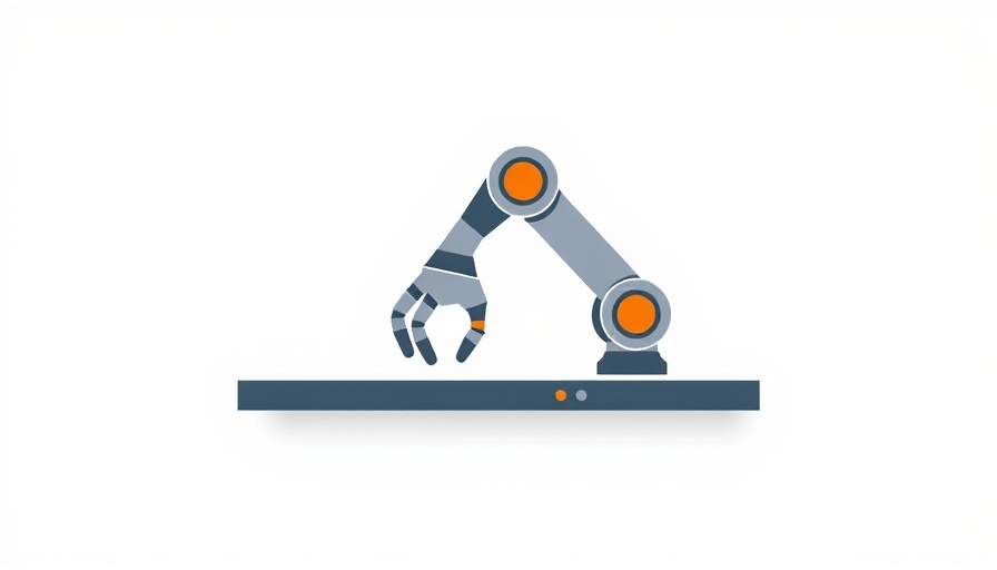 WAND HDC Industrial IoT robotic arm icon on white background