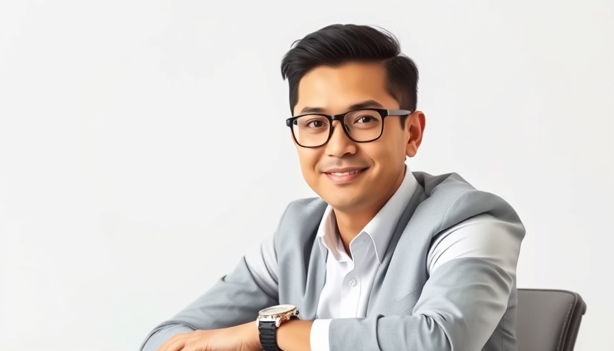 Business professional seated for Stock AI user growth feature.