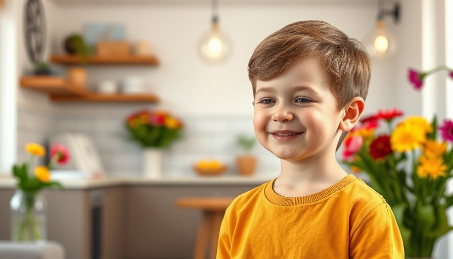 Idaho boy at birthday party with special needs focus, home setting.