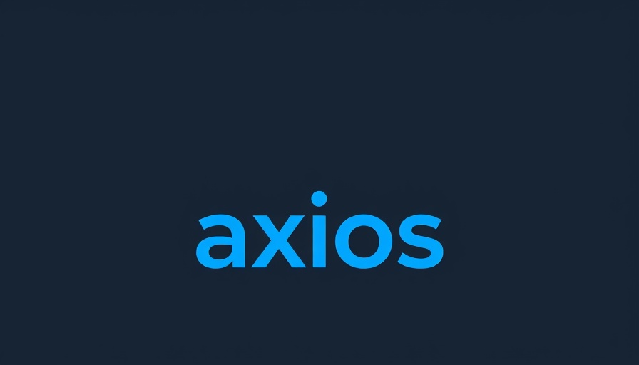 Axios logo on dark background for Future of Energy Newsletter.