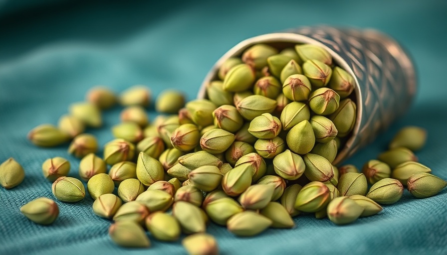 Close-up of green cardamom pods for Indian spices business opportunities.