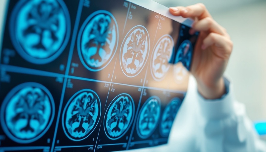 Doctor analyzing MRI scans for Huntington's Disease Treatment Breakthrough.