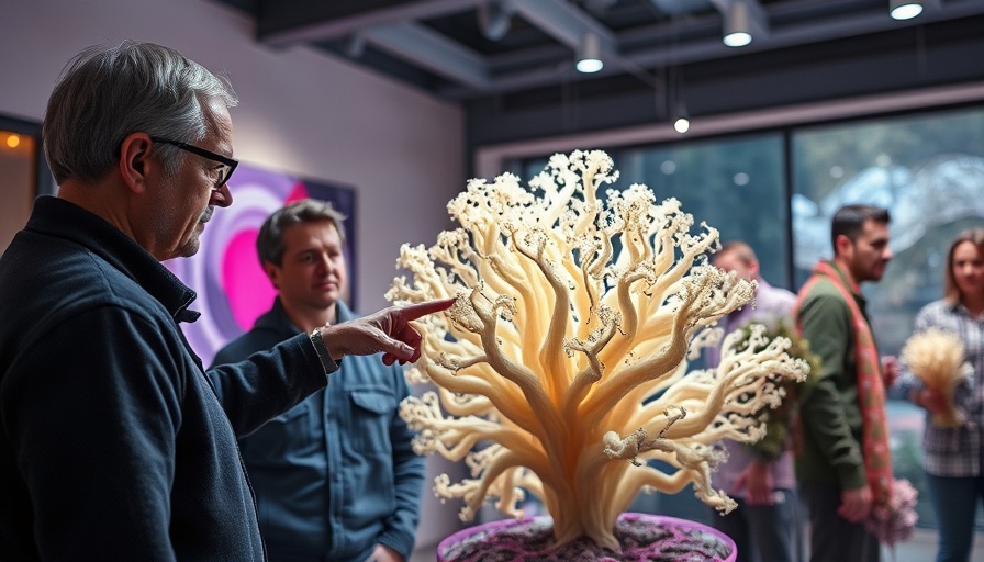 Exploring mycelium structure in sustainable manufacturing.