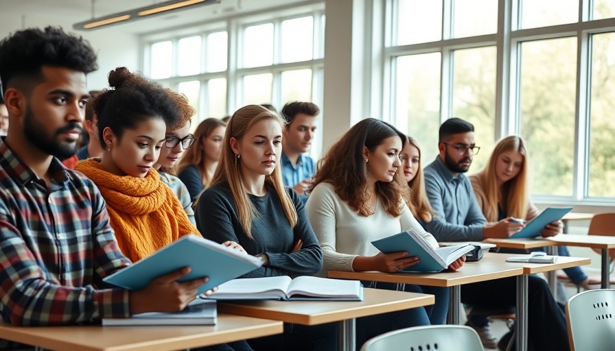 Students focused on learning in a classroom, highlighting the mobile phone ban in schools Sweden.