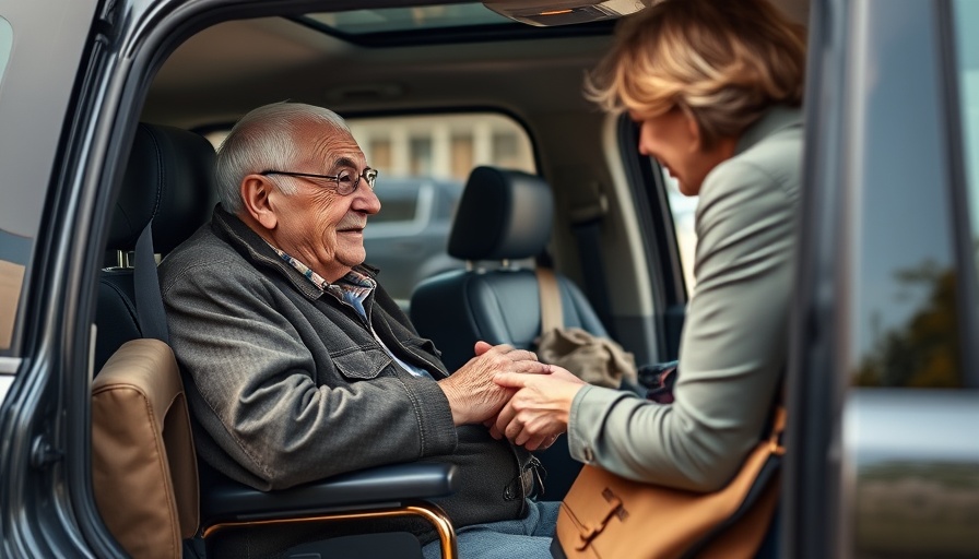 WWII veteran grateful to anonymous donor inside vehicle.