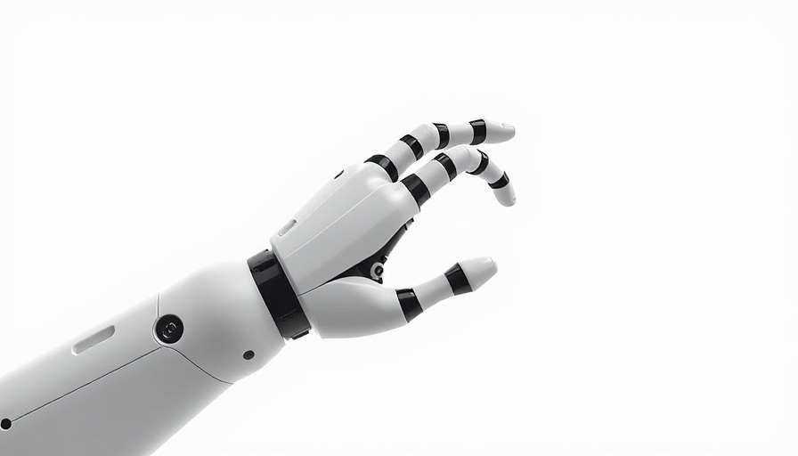 Abstract robotic arm symbolizing U.S. manufacturers digital transformation