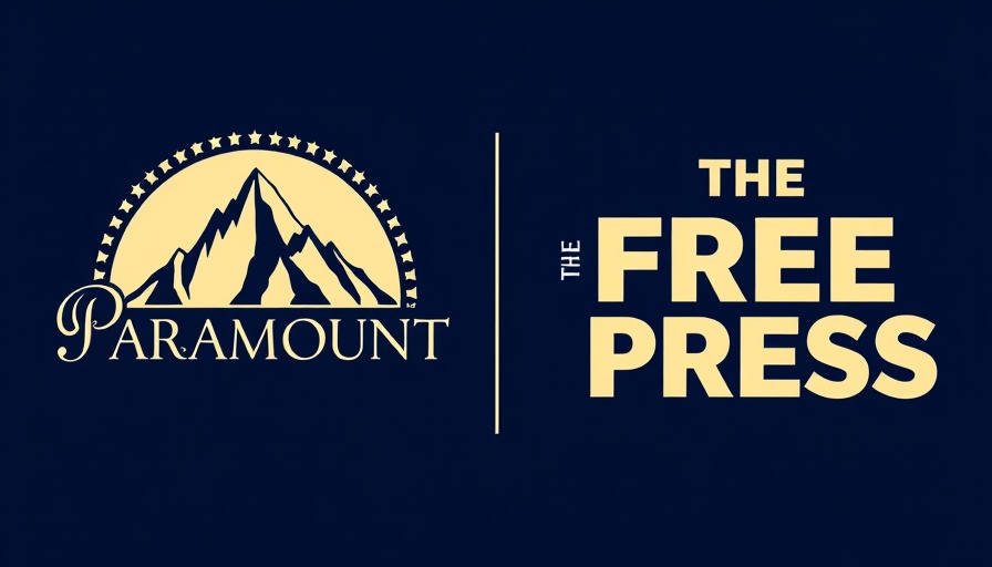 Logos representing Paramount Purchase of The Free Press.