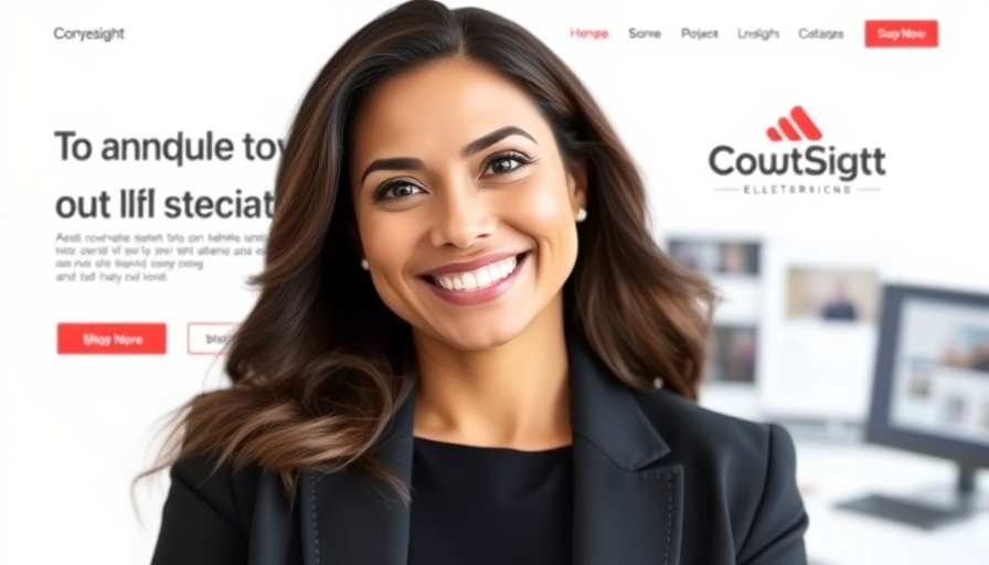 Professional woman in corporate setting discussing modernizing 100-year-old brands.
