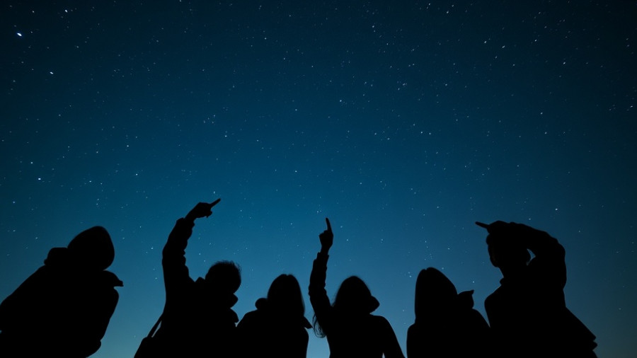 People silhouetted against a starlit sky for Brand USA hospitality campaign.