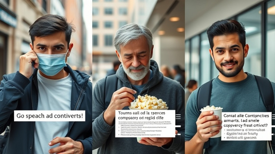 Three-person collage highlighting AI campaign ads controversy.