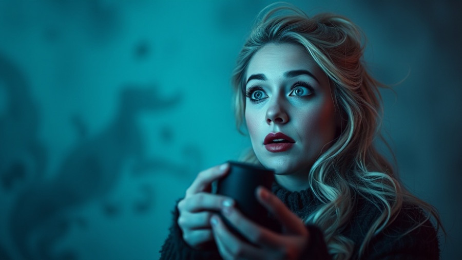 Walmart holiday campaign 2023: woman in blue light.