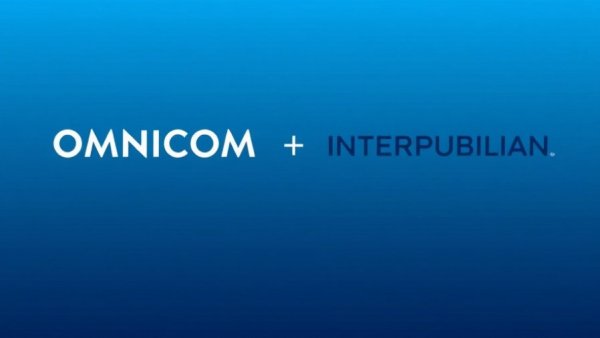 Omnicom and Interpublic merger announcement graphic.