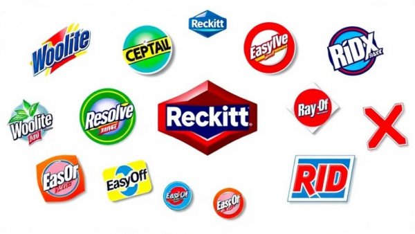 McCann Reckitt partnership branding with Reckitt, Woolite, Resolve logos.
