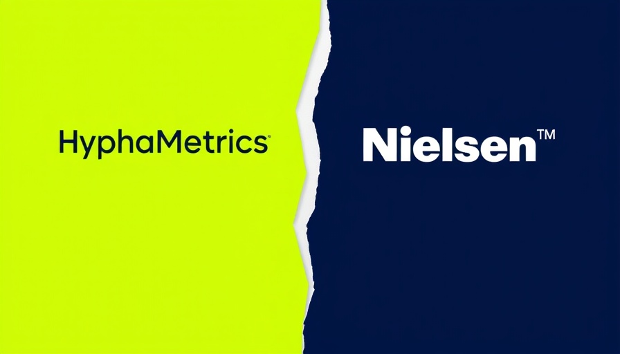 HyphaMetrics and Nielsen logos divided, symbolizing patent infringement case.