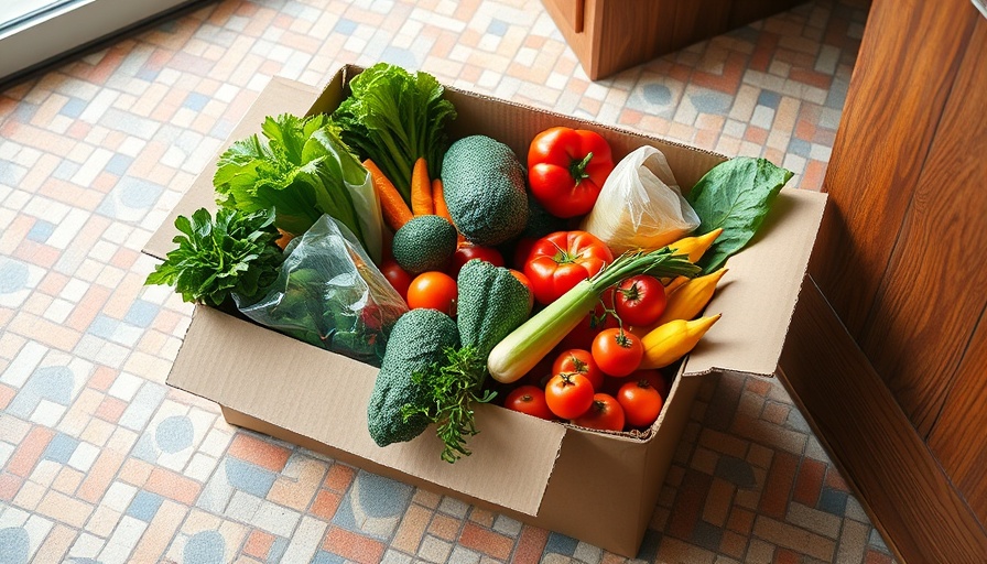 Cardboard box of groceries representing advanced analytics in SNAP quality assurance.