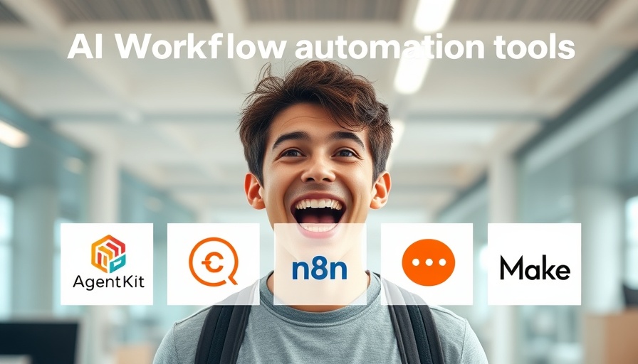 AI Workflow Automation tool ratings with person pointing at chart.