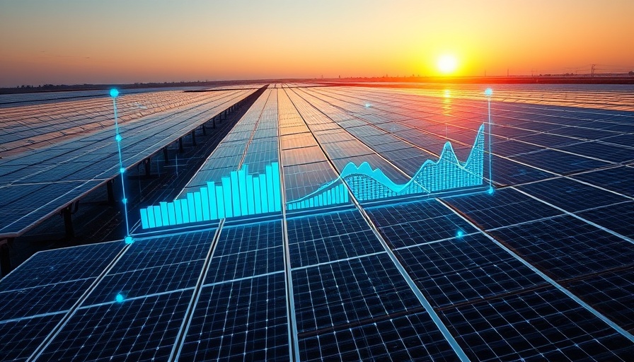 Futuristic display for power loss prediction in solar farms.
