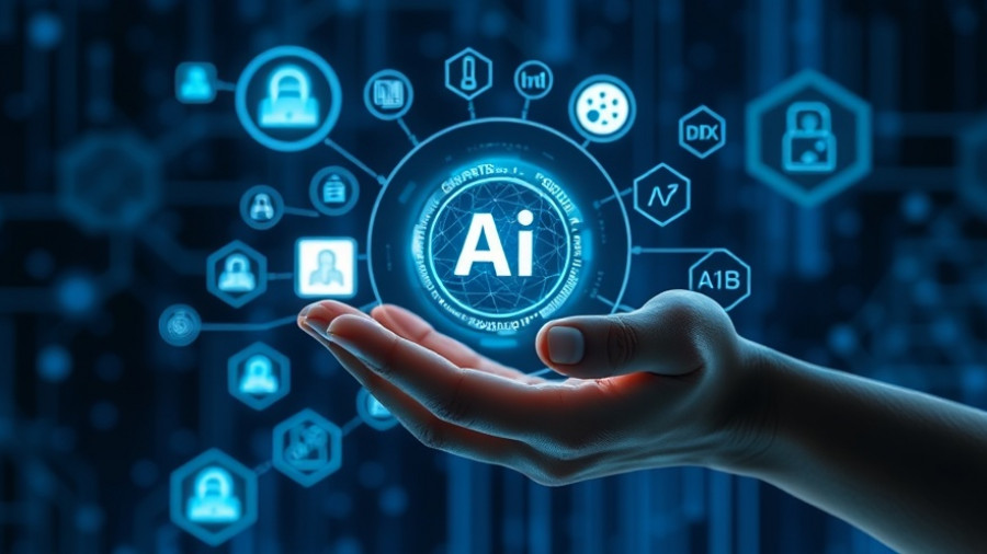 Futuristic AI interface showing an AI learning path.