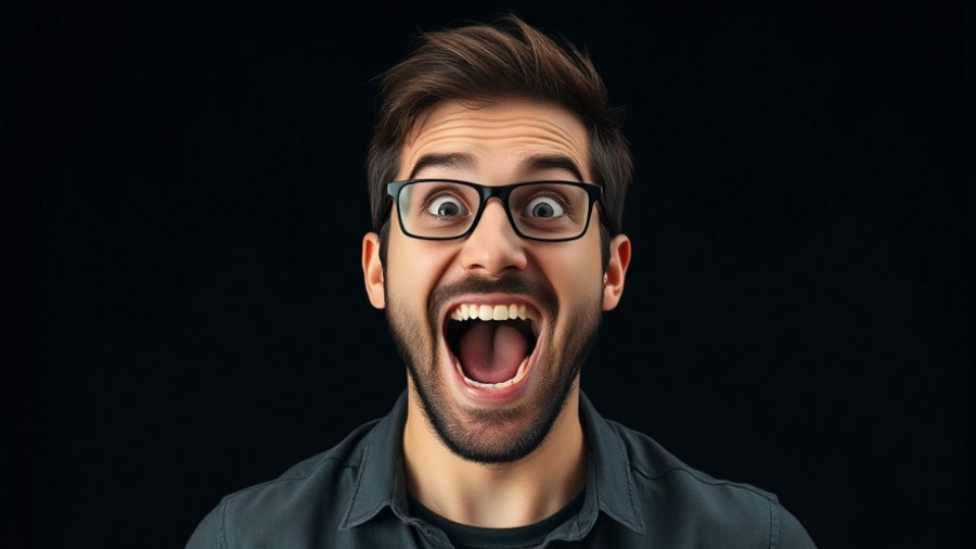 Dynamic image highlighting Veo 3.1 technology features with a surprised man.