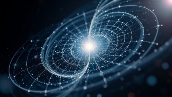 Illustration of a generalized Wigner crystal with orbiting particles.