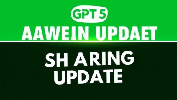 ChatGPT Group Chats Features update announcement with bold GPT-5 logo.