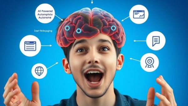 Innovative features of Cursor 2.1 update displayed; amazed person observing.