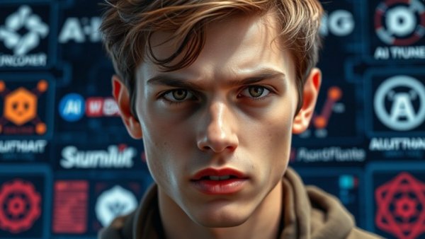 Gemini 3 vs ChatGPT comparison with intense man.