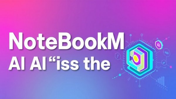 Graphic stating 'NoteBookLM AI SEO is the future' with social media metrics