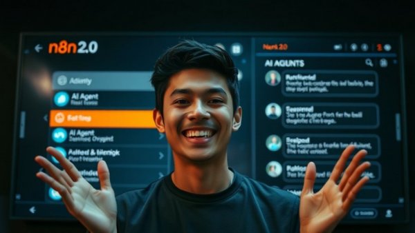 n8n 2.0 features presented by a smiling individual