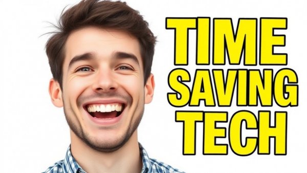Enthusiastic young man promotes time-saving with ChatGPT Prompt Packs.