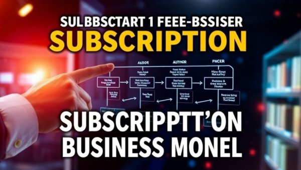 Engaging graphic on subscription-based author business model.
