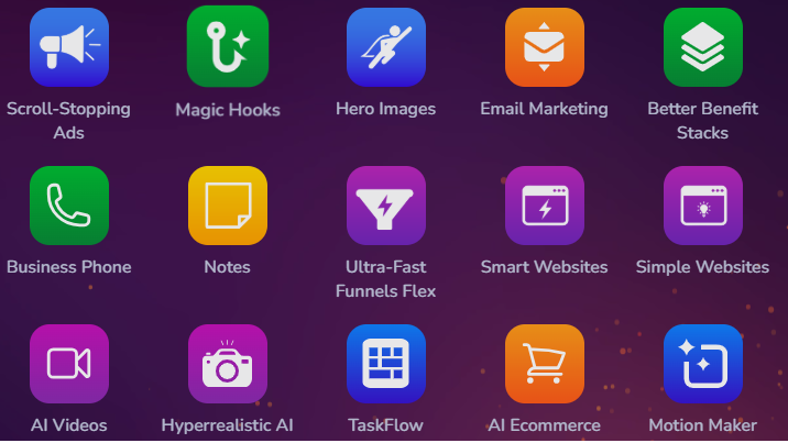 AI app wizard interface showcasing custom AI applications on screen.