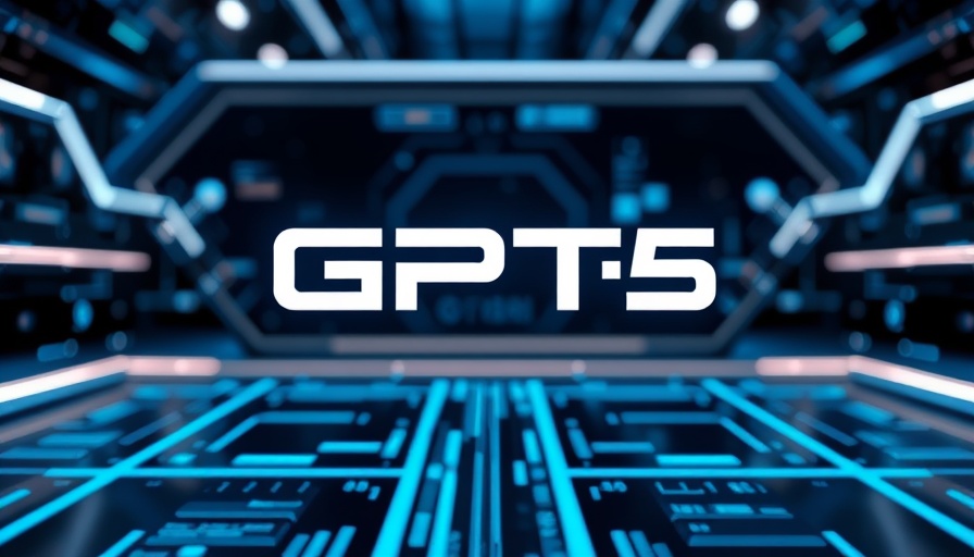 GPT-5 logo showcasing futuristic design, highlighting AI advancements.