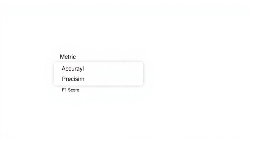 Interactive interface for selecting model evaluation metrics with recall highlighted.