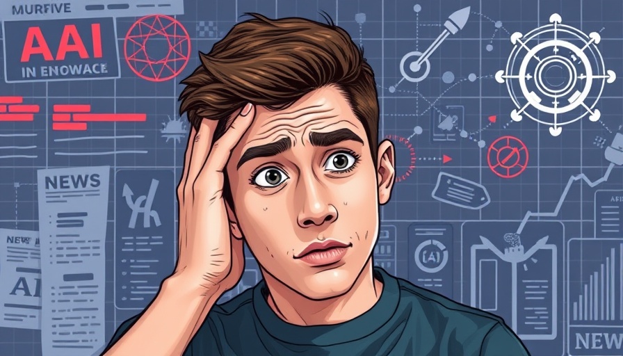 GPT-5 AI advancements news illustration with a surprised young man.