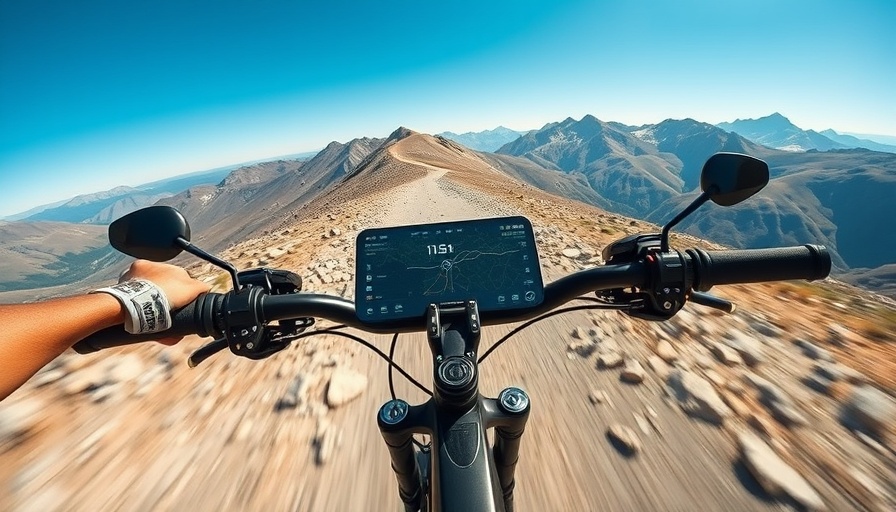 First-person cycling game with DeepMind Genie 3 AI interface.
