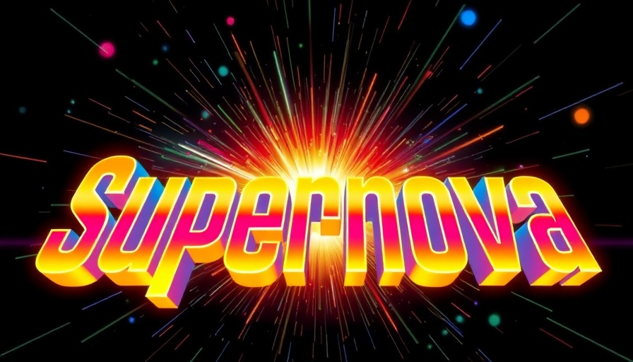 Colorful 'Supernova' text design highlighting innovation.