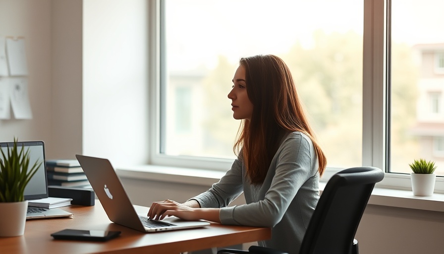 Thoughtful woman at desk, pause on J F and M visa interviews
