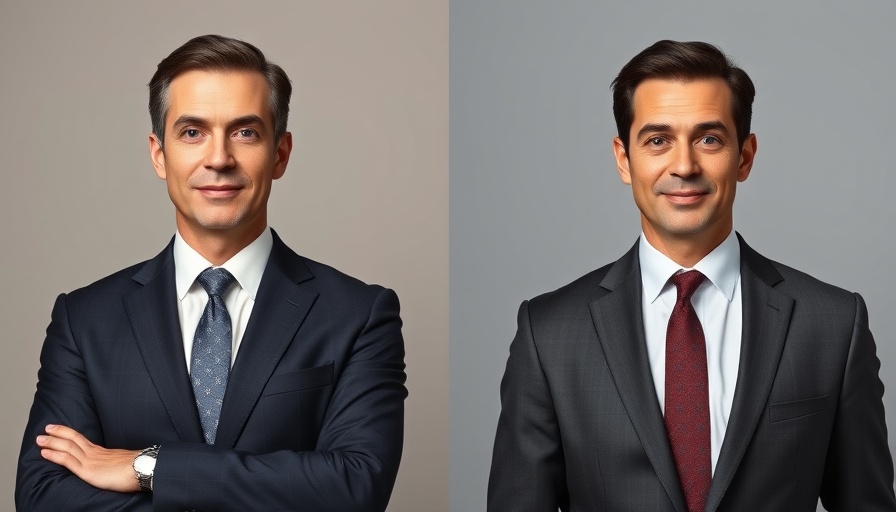 Professional portraits of two men in suits, Nashville Mayor context.