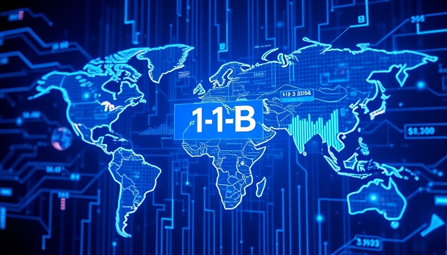 Futuristic data network illustrating H-1B cap registration results.