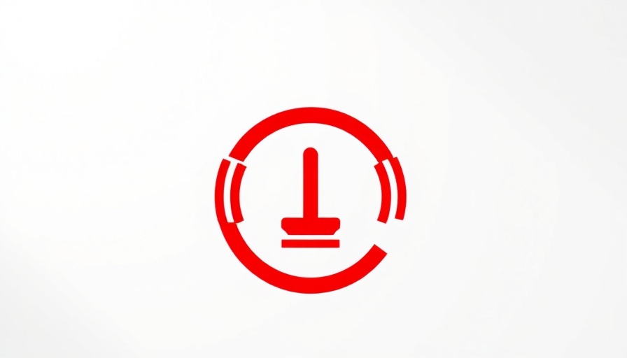 Minimalist telecom logo in red and black