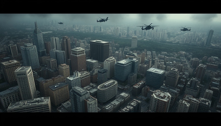 Aerial view illustrating strategy in weakening terror groups.