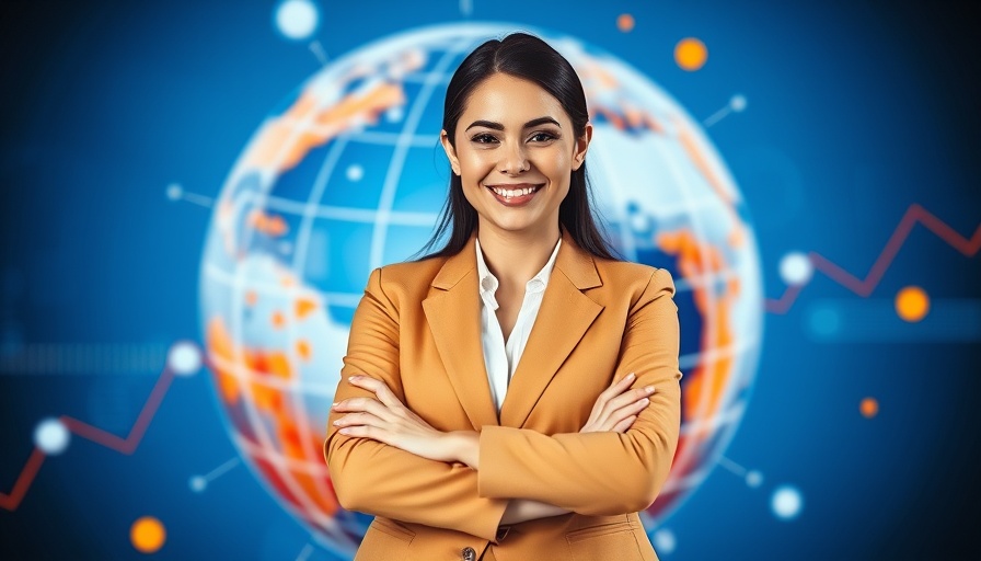 Global Immigration Updates June 2025, smiling businesswoman in suit.