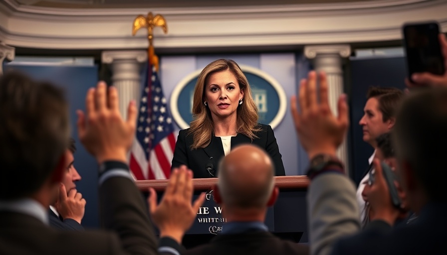 White House press briefing June 2025 with female speaker at podium.